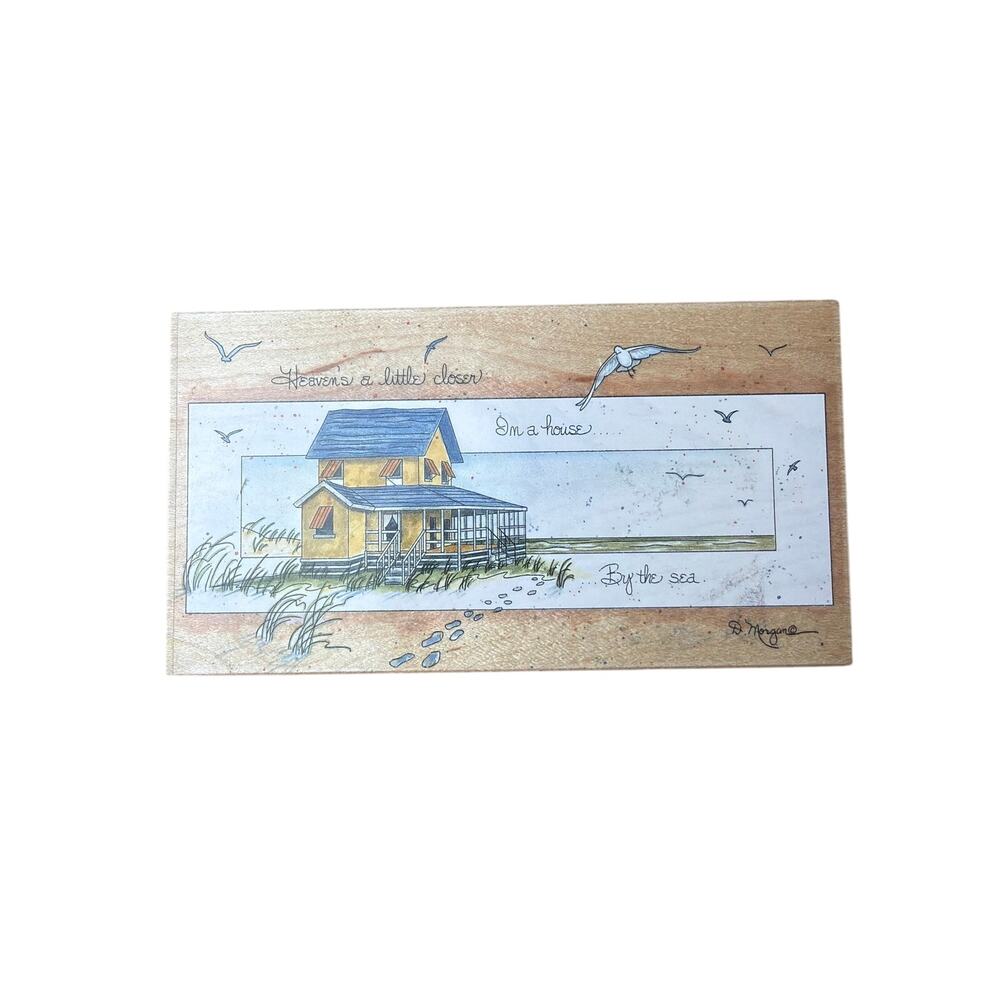 D. Morgan Wood Block Art - Heaven’s A Little Closer In A House By The Sea